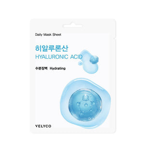 VELYCO Daily Essential Mask - HYALURONIC ACID (6 Packs)