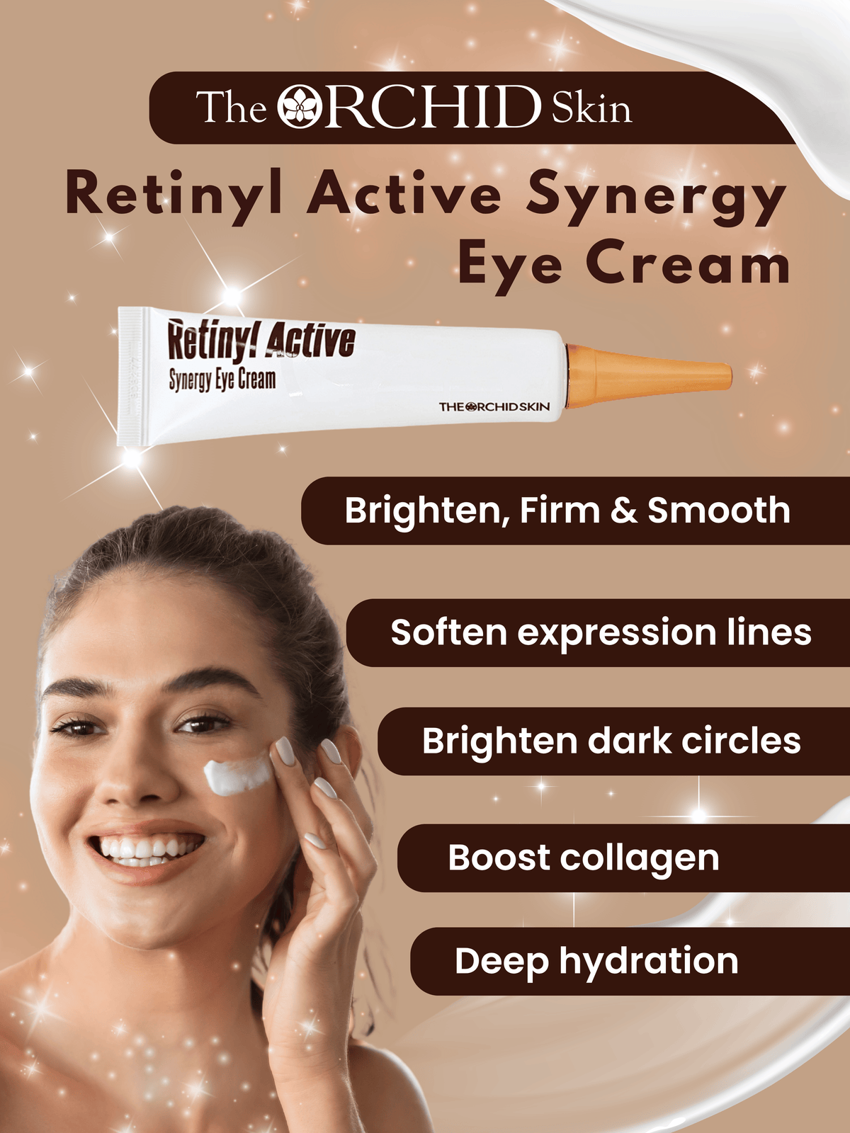 Buy 1 Get 1 Free - The ORCHID Skin Retinyl Active Synergy Eye Cream – Brighten, Firm & Smooth