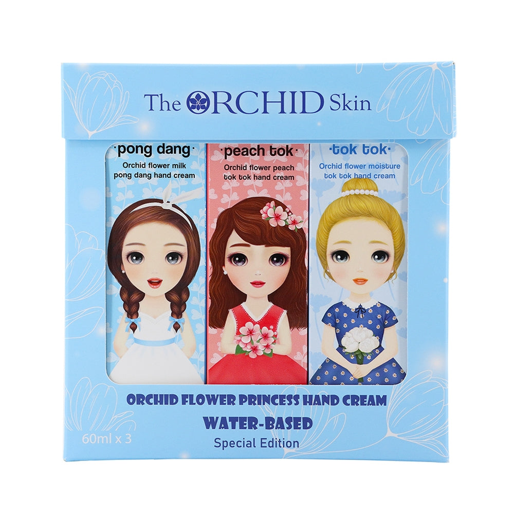 Seasonal & Limited-Edition Bundle - The ORCHID Skin Hand Cream Gift Set, 1 Box of Hand Mask and Apple Soft Peeling Gel