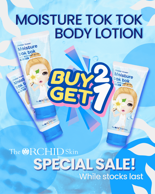 BUY 2 GET 1 FREE - The ORCHID Skin Moisture Tok Tok Body Lotion (150ml)