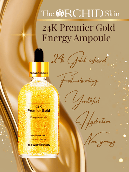 The ORCHID Skin 24K Premier Gold Energy Ampoule – Radiance Boosting Anti-Aging Serum (100ml)